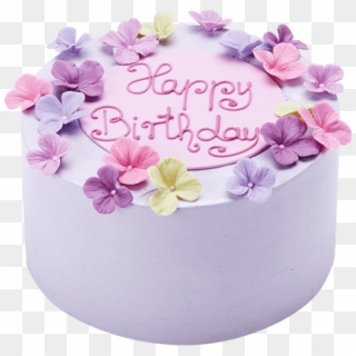 Happy Birthday November - Png Birthday Cake Purple Clipart