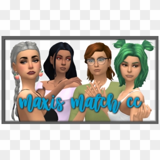 For The Sims - Sims 4 Maxis Match Cc Clipart