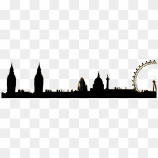 London Skyline Bg Footer - London Skyline Silhouette Png Clipart