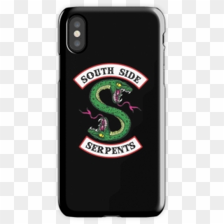 Riverdale Iphone X Snap Case - Black South Side Serpents Clipart