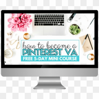 How To Find More Clients - Flat Lay Laptop Flowers Clipart