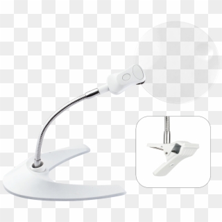 5-inch Led Magnifier With Clip And Stand - Headphones - Png Download