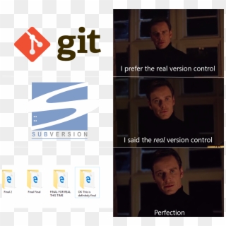 Seen At R/programmerhumour And Elsewhere - Prefer The Real Version Control Clipart