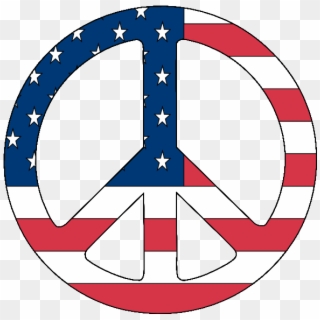 Scalable Vector Graphics Us Flag Peace Symbol Scallywag - Peace Symbols Clipart