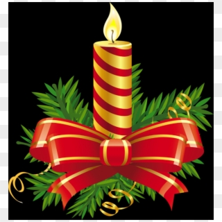 Christmas Candles Clipart - Png Download