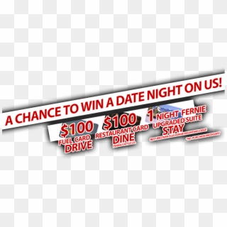 Win A Date Night On Us - Graphic Design Clipart