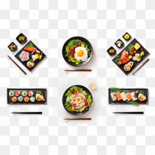 Japan Cuisine Png Clipart - Japanese Food Png Top View Transparent Png