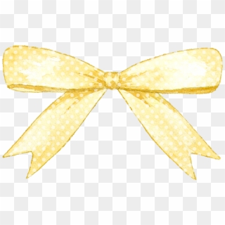 #yellow #bow #vintage - Ivory Clipart
