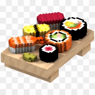 #pixel #minecraft #food #sushi #rolls #hdr #3d - 3d Printed 8 Bit Sushi Clipart