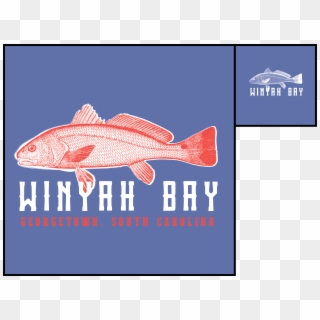Winyah Bay, Sc Red Fish Tee - Marine Mammal Clipart
