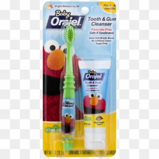 Orajel Baby Elmo Tooth And Gum Cleanser With Toothbrush, - Baby Orajel Tooth And Gum Cleanser Clipart