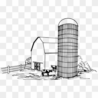Silo Drawing Cement Computer Icons Grain - Drawing Of A Silo Clipart