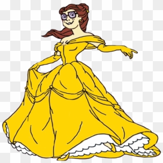 Belle Vector Princess Dress - Scooby Doo Princess Velma Clipart