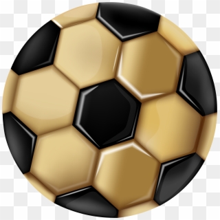 Soccer Ball Gold Transparent Image - Dribble A Soccer Ball Clipart