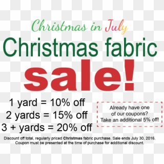 Christmas In July Sale Sign - Graphic Design Clipart
