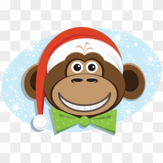 Retiring Stamps = Christmas In July - Monkey With Top Hat Clipart