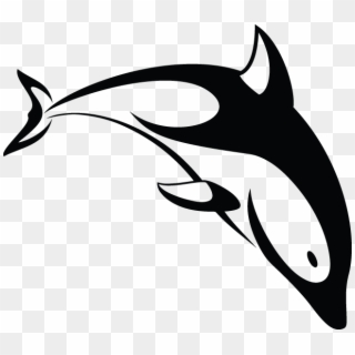 Stylized Dolphin Clipart