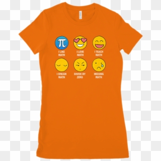I Love Like Math Emoji Emoticon Teacher - T-shirt Clipart