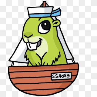 Boating Adsy - Beaver Angel Clipart
