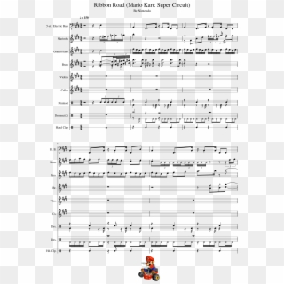 Ribbon Road Sheet Music 1 Of 12 Pages - Sheet Music Clipart
