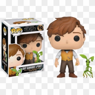 Fantastic Beasts And Where To Find Them - Pop Funko Newt Scamander Clipart