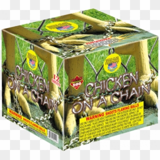 Chicken On A Chain - Carton Clipart