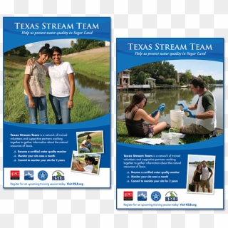Texas Stream Team Ads - Flyer Clipart