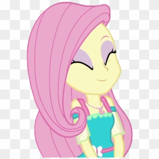 Artist Thebarsection Clothes Cute Equestria Girls - Close Eyes Fluttershy Transparenct Background Eg Clipart