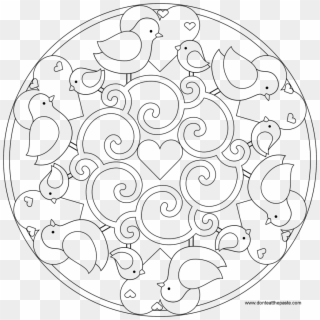 Large Size Of Coloring Page - Spring Mandala Coloring Pages Clipart