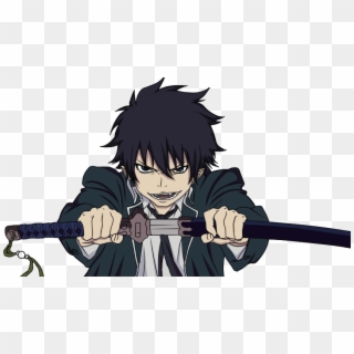 Blue Sticker - Ao No Exorcist Rin Png Clipart
