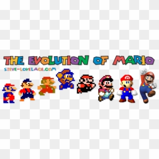 Taken From The Famous Image 'evolution Of Man' Is A - Evolution Of Mario Graphics Clipart