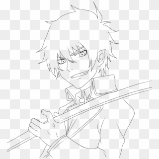 Blue Exorcist Coloring Pages 4 By Karen - Line Art Clipart