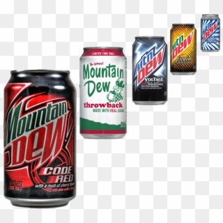 Mtn Dew Voltage, Mtn Dew Whiteout, Mtn Dew Codered, - Mtn Dew Code Red Can Clipart
