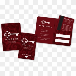 Hotel Room Key - Brochure Clipart