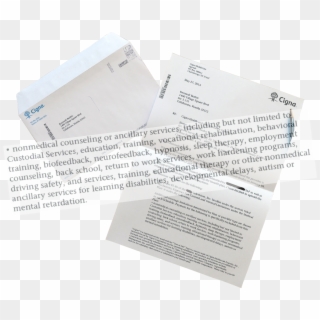 Kennedi Beahn Cigna Mental Retardation Letter 1080p - Brochure Clipart