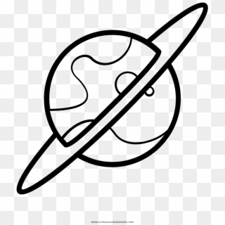 Saturn Coloring Page - Saturnopara Colorear Clipart