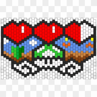Get A Life Mario 1up Mask Bead Pattern - Creative Arts Clipart