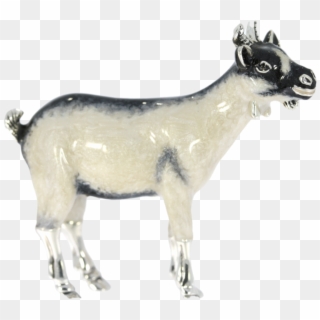 Sterling Silver & Enamel Goat By Saturno - Goat Clipart