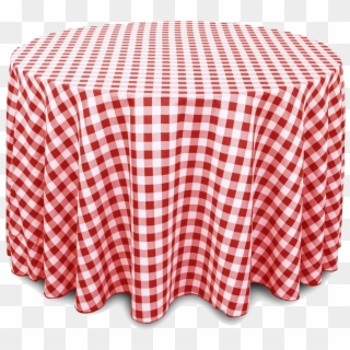 Table Cloth Png Transparent Image - Tablecloth Red And White Checked Clipart
