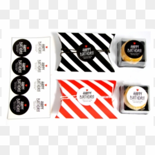 Custom Design Cute Birthday Cake Box Packaging Seal - Label Clipart