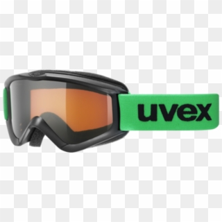Uvex Speedy Pro Kids Goggles Green/black/gold Snowboard - Uvex Clipart