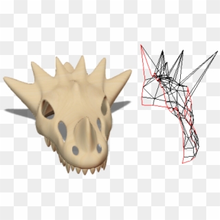 Dragon Skull - Triceratops Clipart