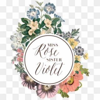 Miss Rose Sister Violet - Flowers Rose Logo Png Clipart