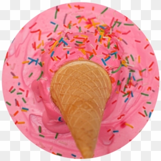 #pink #sprinkles #rainbow #ice #cream #icecream #tumblr - Ice Cream Cone Clipart