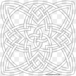 Celtic Patterns, Celtic Designs, Celtic Quilt, Coloring - Pink And Black Background Clipart