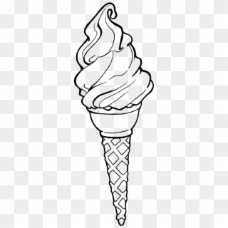 The Gallery For Gt Tumblr Ice Cream Cone Drawing - Colour In Ice Cream Cone Clipart