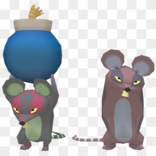 Rat Figurine - Zelda Wind Waker Rat Clipart