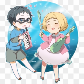 Your Lie In - Your Lie In April Chibi Clipart