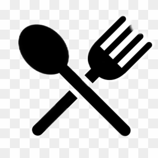 #cubiertos #platos #cuchillo #tenedor - Spoon And Fork Silhouette Clipart