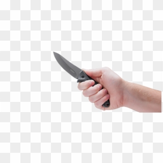 Kershaw Knife - Hand With Knife Png Clipart